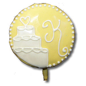 Wedding Cake Monogram Circle
