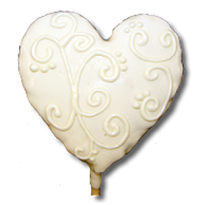 White Wedding Heart