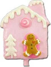 Gingerbread House Pink